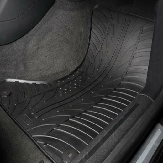 Gledring Satz Vorder- und Hintermatten 4Stück aus Gummi für Seat Ibiza 2008-2017 Schwarz