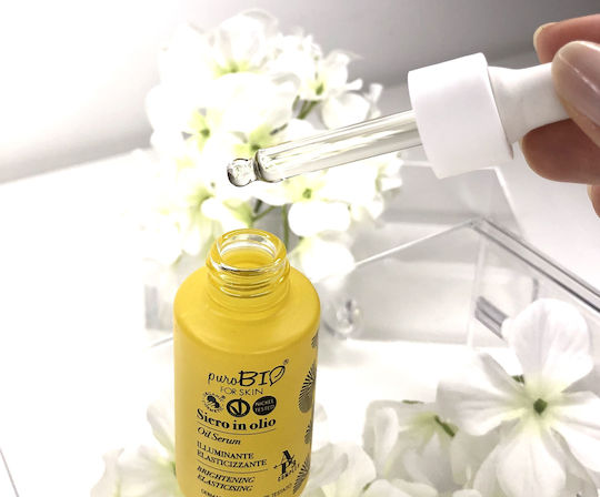 puroBio Cosmetics Ap3 Oil Serum for Face with Hyaluronic Acid for Brightening 15ml