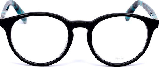 Max & Co Acetate Prescription Eyeglass Frame Black 300 25U