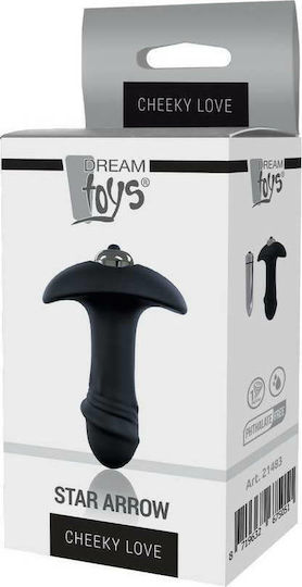 Dream Toys Star Arrow Cheeky Love Dop Anal cu vibrație Black 9cm