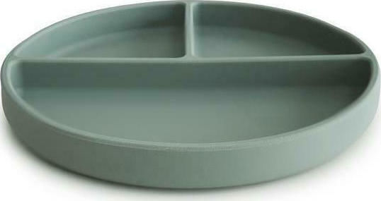Mushie Baby Food Plate Shifting made of Silicone Green