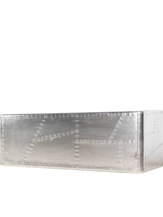 Домашно бюро Aviator Дървено Сребърен 112x50x76бр