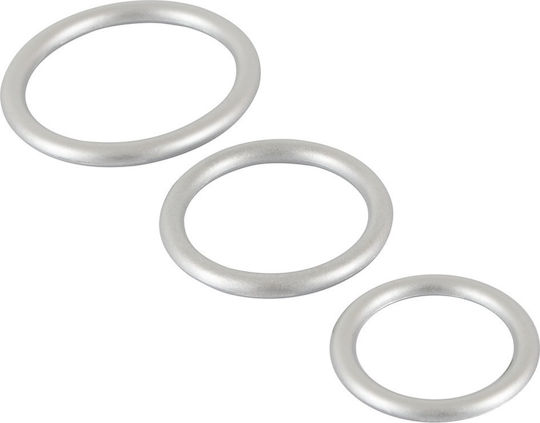 You2Toys Silicone Cock Rings Set Silver 3pcs