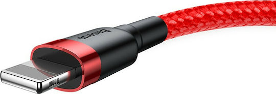 Baseus Cafule IP Edition Плетена USB-A към Lightning кабел Червен 2м (CALKLF-C09)