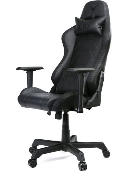Omega Varr Lux Scaun Gaming Din piele ecologică cu Brațe Reglabile și Iluminare RGB Neagră