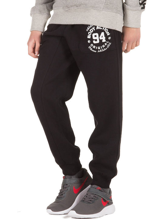 Body Action Kids Sweatpants Black 1pcs