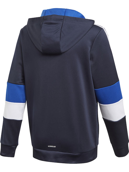 Αθλητική Παιδική Ζακέτα με Κουκούλα Navy Μπλε Must Haves Aeroready