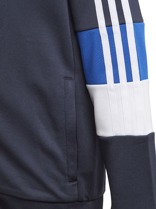 Αθλητική Παιδική Ζακέτα με Κουκούλα Navy Μπλε Must Haves Aeroready