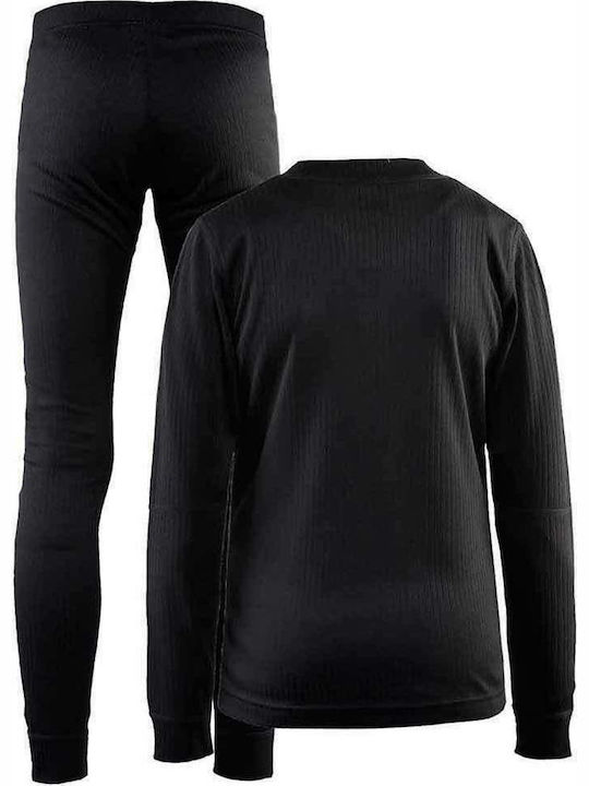 Craft Baselayer Set termic pentru copii Negru