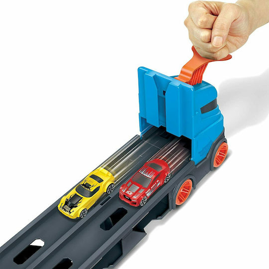 Hot Wheels Speedway Hauler Set with Truck 1:64 for Ages 4+