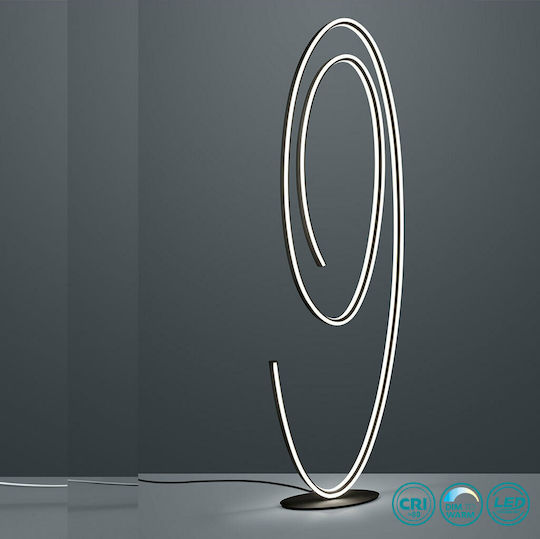 Cinque Ciola LED Floor Lamp H175xW40cm. with Natural White Light Black