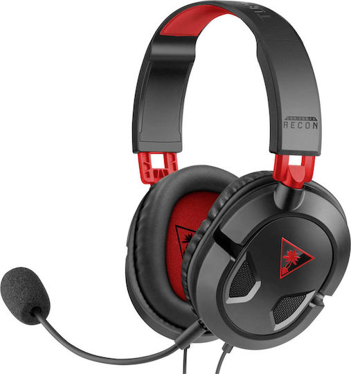 Turtle Beach Recon 50 Über Ohr Gaming-Headset mit Verbindung 3,5mm Black/Red