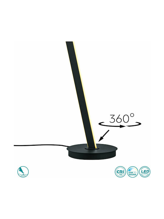 Cinque Cicenza LED Floor Lamp H181xW30cm. with Natural White Light 4500lm Black