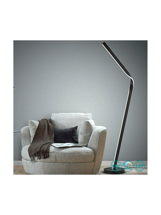 Cinque Cicenza LED Floor Lamp H181xW30cm. with Natural White Light 4500lm Black