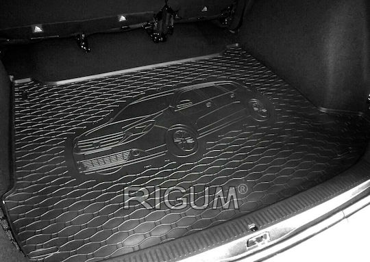 Rigum Kofferraummatten 1Stück aus Gummi für Dacia Lodgy 2012+ Schwarz