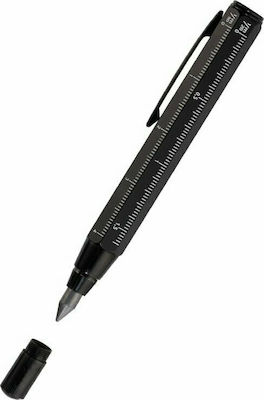 Troika Construction Mechanical Pencil for Drawing made of Brass with Sharpener Black