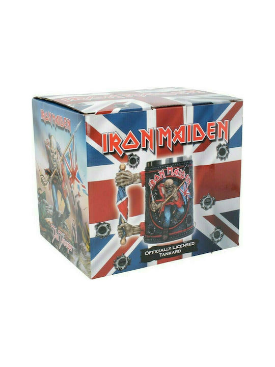 Nemesis Now Iron Maiden - Tankard Trooper Glas Bier, μπίρας aus Plastik in Schwarz Farbe