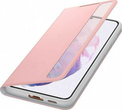 Samsung Clear View Cover Fabric Book Durable Pink (Galaxy S21+ 5G)