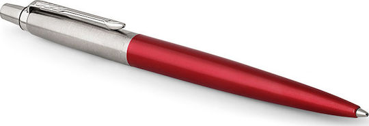 Parker Pen Set Rollerball made of Steel Kensington Red CT in a case (in a paper cassette)
