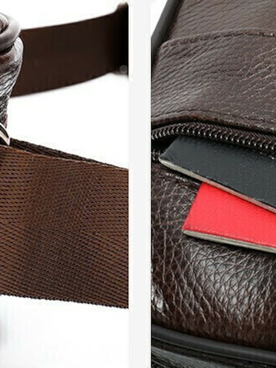 Leather Men's Bag Shoulder / Crossbody Brown