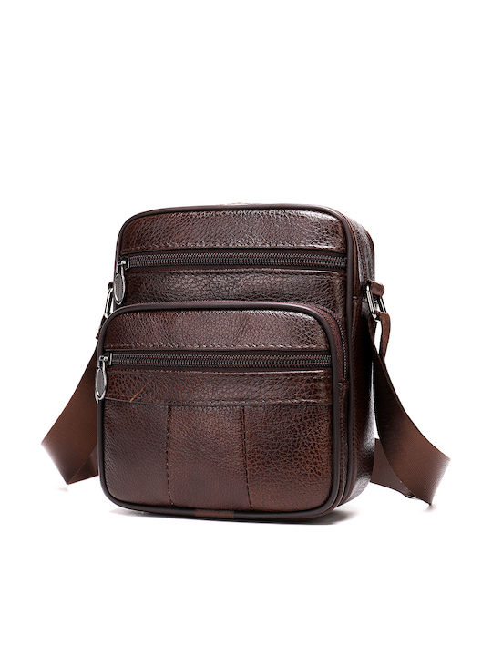 Leather Men's Bag Shoulder / Crossbody Brown
