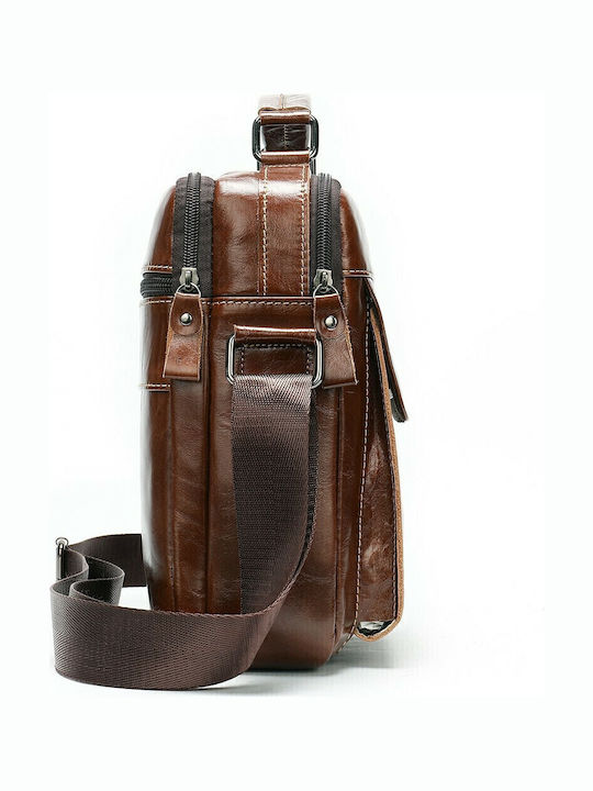 Leather Men's Bag Shoulder / Crossbody Brown