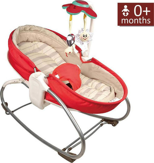 Bebe Stars Elektrisch Baby Relax Snooze mit Musik und Vibration Red für Kind bis 9kg