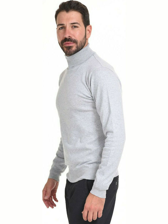 Splendid Herren Langarmshirt Rollkragen Light Grey