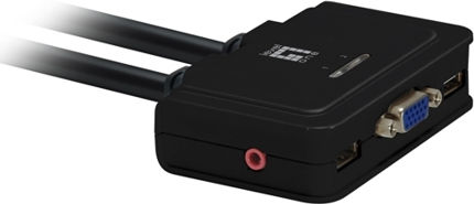 Level One 2-Port USB with Audio (KVM-0223 )