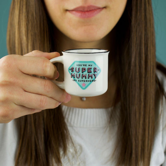 Legami Milano Mummy & Daddy Mug Ceramic White 50ml 2pcs