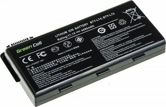Green Cell Kompatible Batterie für MSI A6000/CR500/CR600 mit 4400mAh