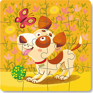 Puzzle pentru Copii Puppy pentru 3++ Ani 16buc Dodo