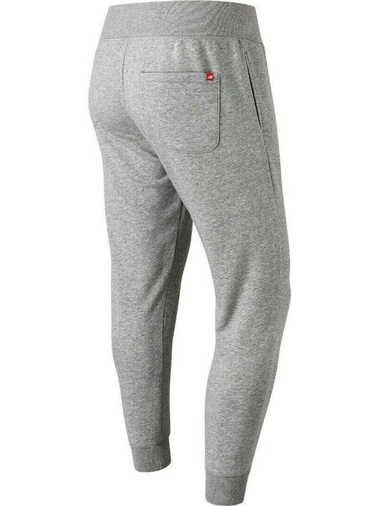 New Balance Essentials Stacked Logo Pantaloni de trening cu elastic Gri