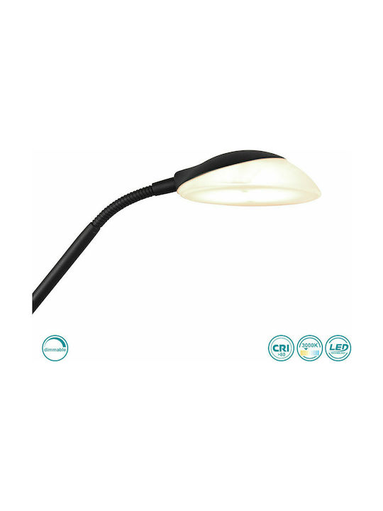 Trio Lighting Orson Vintage LED Φωτιστικό Δαπέδου Υ180xΜ57εκ. με Θερμό Λευκό Φως 2700lm Μαύρο