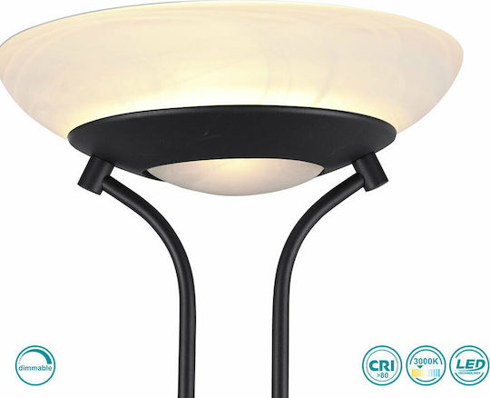 Trio Lighting Orson Винтидж LED Лампа за под В180см. Черен Trio Lighting Orson Винтидж LED Лампа за под В180см. Черен