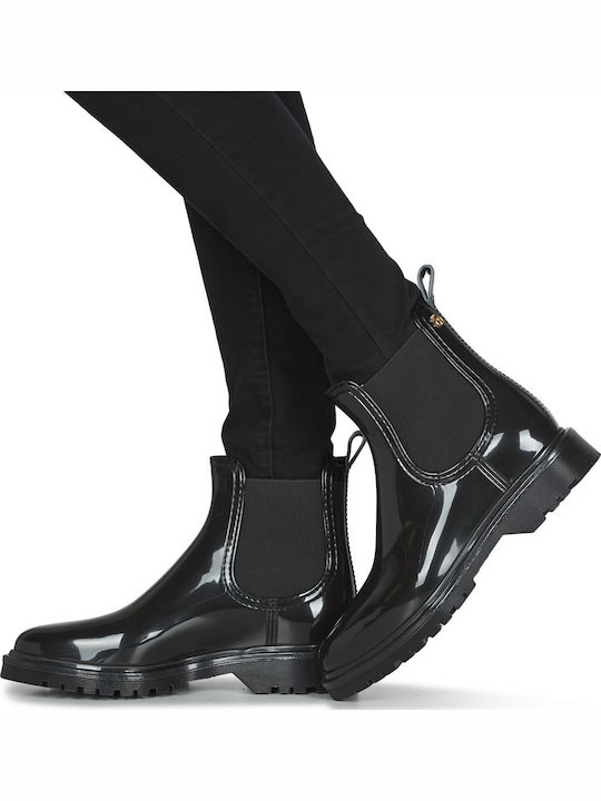 Block Schürzen für Catering Damen Gummistiefel Schwarz
