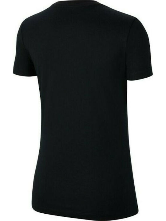 Nike Park 20 Γυναικείο Αθλητικό T-shirt Dri-Fit Μαύρο