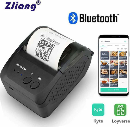 Zjiang ZJ-5809DD Portable Thermal Receipt Printer Bluetooth / USB