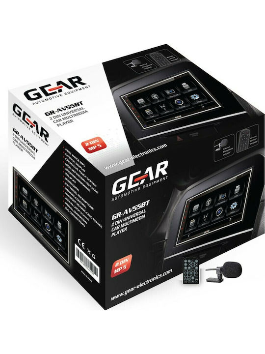 Gear Auto-Audiosystem 2DIN (Bluetooth/USB/AUX/WiFi/GPS/Apple-Carplay/Android-Auto) mit Touchscreen 6.9"