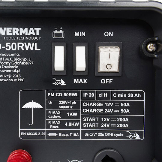 Powermat Tragbarer Batterie-Starter Auto & Lastkraftwagen 12/24V 12/24V