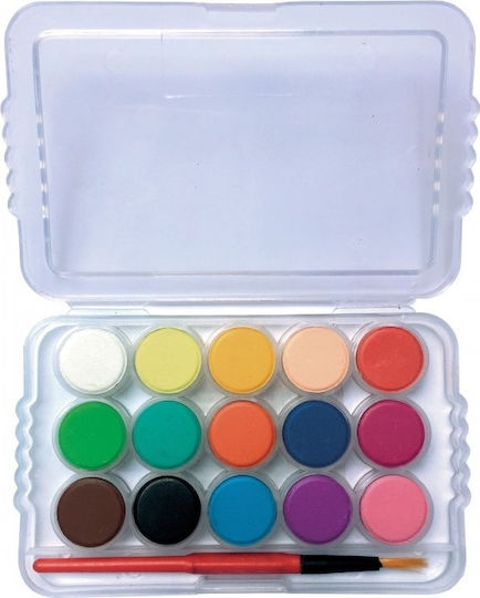 Giotto Party Gift Acquerellini Set of Watercolours Multicolored with Brush 8pcs