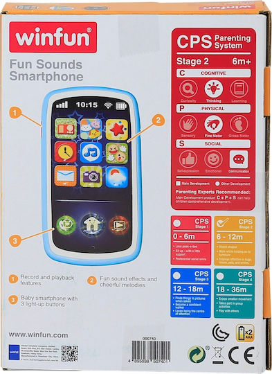 Winfun Toy Phone Smartphone with Happy Sounds with Sounds for 6++ Months