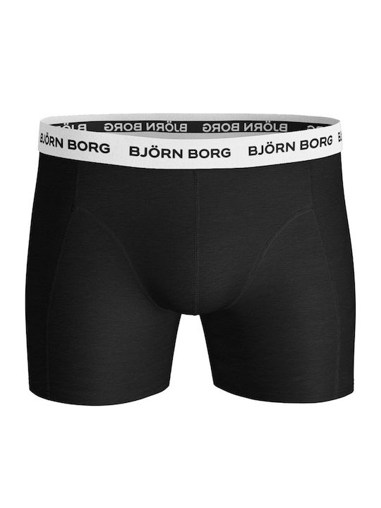 Solid Men's Boxers Black 5Pack