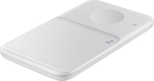Samsung Kabelloses Ladegerät (Qi Pad) 9W Stromlieferung Weißs (Duo With Travel Adapter)