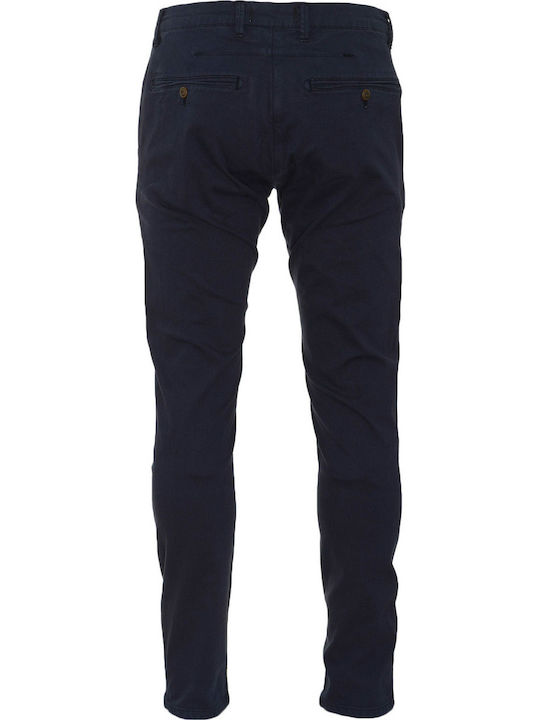 Trousers Chino Elastic Navy Blue