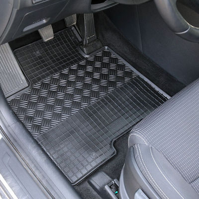 Rigum Set of Front and Rear Mats 4pcs from Rubber for Hyundai i10 Black