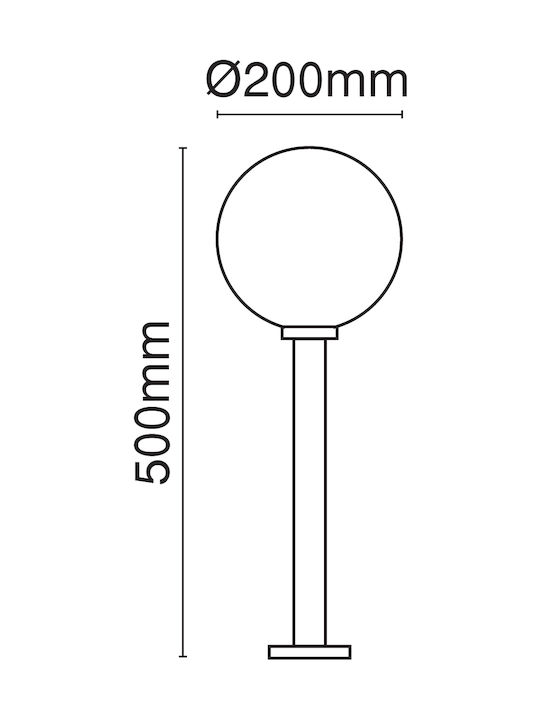 VK Lighting Globe 18W 20cm