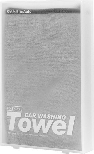 Baseus Easylife Car Washing Towel Lavete Microfibră Uscare Auto Gri 40x40cm 2buc