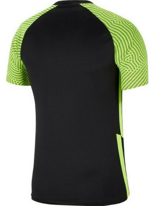 Nike Strike II Herren Sport T-Shirt Kurzarm Dri-Fit Schwarz