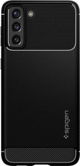 Spigen Rugged Armor Back Cover Σιλικόνης 2mm Μαύρο (Galaxy S21 5G)